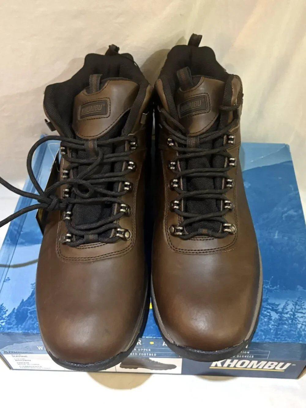 Khombu Ravine Waterproof All Weather All Terrain Leather Boots NIB Men Size 13